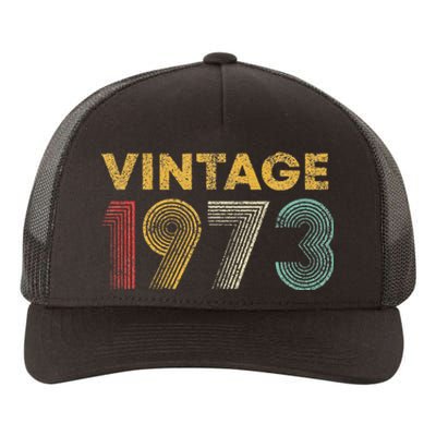 50th Birthday Gift Vintage 1973 50 Years Old Yupoong Adult 5-Panel Trucker Hat