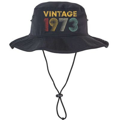 50th Birthday Gift Vintage 1973 50 Years Old Legacy Cool Fit Booney Bucket Hat