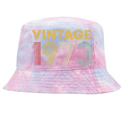 50th Birthday Gift Vintage 1973 50 Years Old Tie-Dyed Bucket Hat