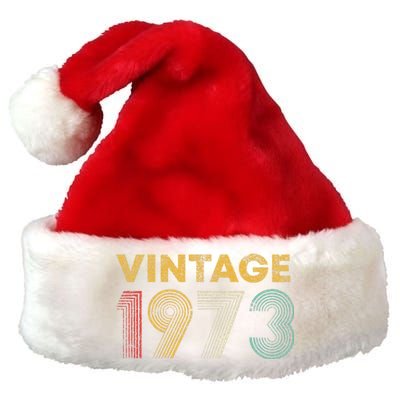 50th Birthday Gift Vintage 1973 50 Years Old Premium Christmas Santa Hat