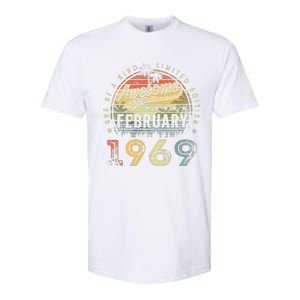 54th Birthday Gift Awesome Since February 1969 54 Year Old Softstyle CVC T-Shirt