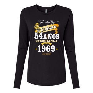 54th Birthday Gift For In Spanish Regalo Cumpleanos 54 Womens Cotton Relaxed Long Sleeve T-Shirt