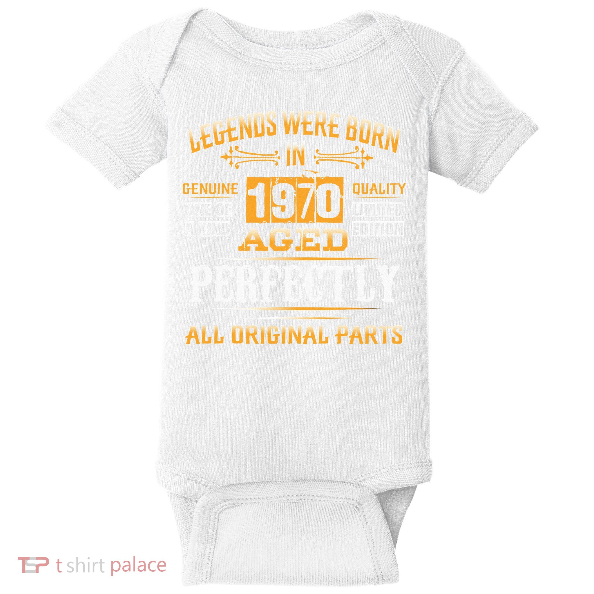 53rd Birthday Gift Vintage Legend Born In 1970 53 Years Old Baby Bodysuit