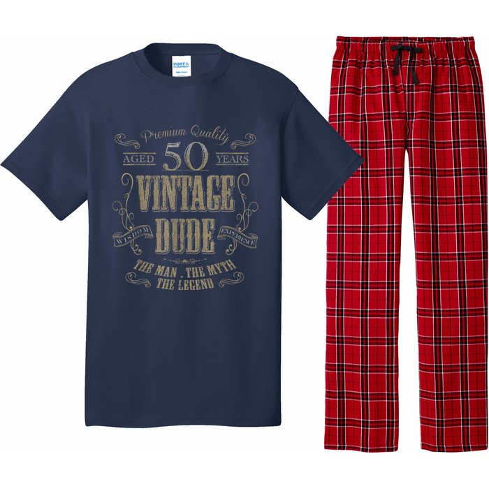 50th Birthday Gift Idea For Vintage Lover 50 Years Old Dude Pajama Set