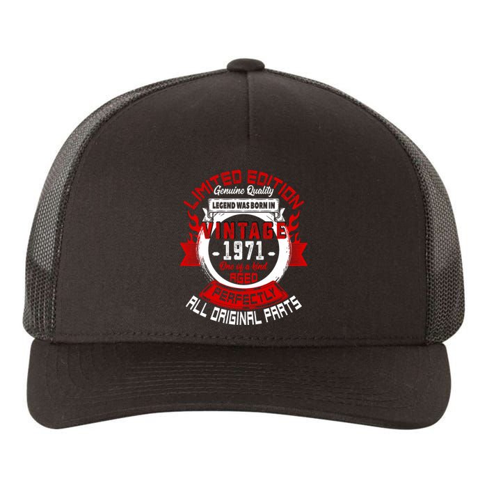 53nd Birthday Gift Vintage Legends Born In 1971 53 Years Old Yupoong Adult 5-Panel Trucker Hat