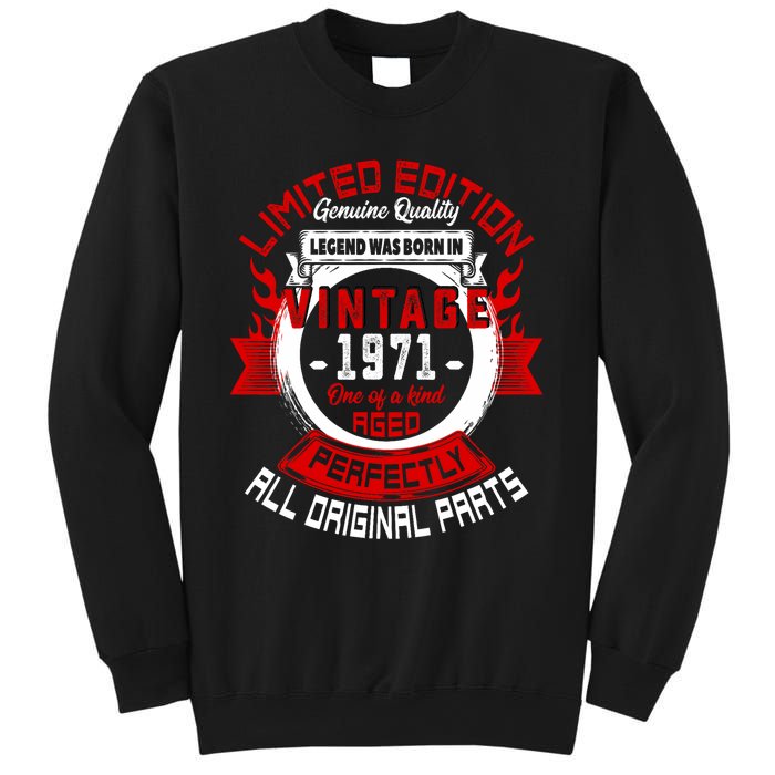 53nd Birthday Gift Vintage Legends Born In 1971 53 Years Old Sweatshirt