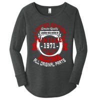 53nd Birthday Gift Vintage Legends Born In 1971 53 Years Old Women's Perfect Tri Tunic Long Sleeve Shirt