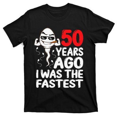 50th Birthday Gag dress 50 Years Ago I Was The Fastest Funny T-Shirt