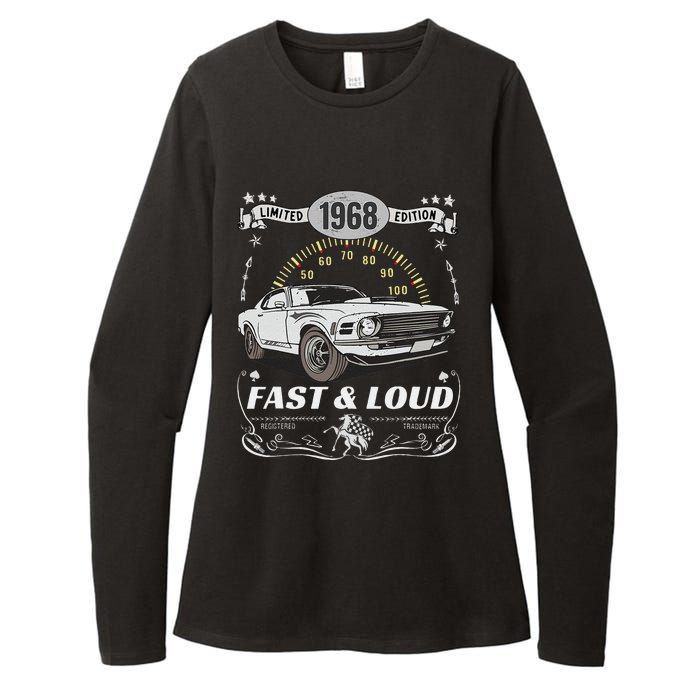 55th Birthday Gift Muscle Car Women Born 1968 Womens CVC Long Sleeve Shirt