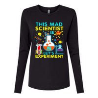 5th Birthday Gift This Mad Scientist Is 5 Let's Experiment Womens Cotton Relaxed Long Sleeve T-Shirt