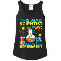 5th Birthday Gift This Mad Scientist Is 5 Let's Experiment Ladies Essential Tank