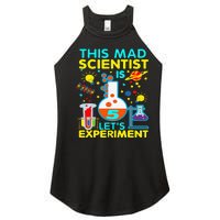 5th Birthday Gift This Mad Scientist Is 5 Let's Experiment Women's Perfect Tri Rocker Tank