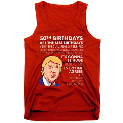 50th Birthday Gift Funny Trump Quote For Man Tank Top