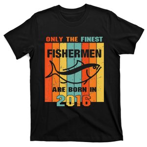 5th Birthday Gift For 5 Year Old Fishing Fishermen 2016 T-Shirt