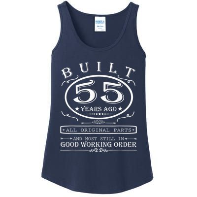 55th Birthday Graphic Built 55 Years Ago Original Parts Ladies Essential Tank