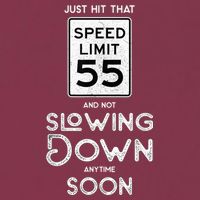 55th Birthday Idea Speed Limit Sign 55 mph Funny Driving 16oz Travel Tumbler