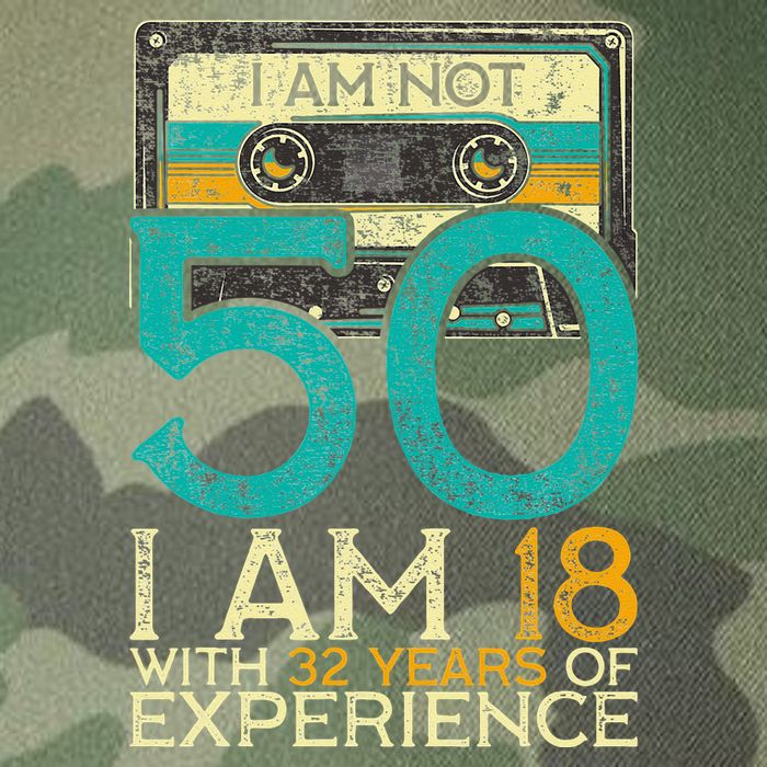 50Th Birthday I Am Not 50 18 With 32 Years Of Experience Legacy Tie Dye Trucker Hat