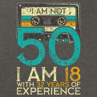 50Th Birthday I Am Not 50 18 With 32 Years Of Experience Cotton Canvas Backpack