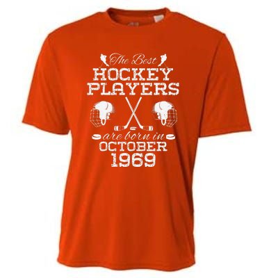 55th Birthday In December 1969 Best Hockey Players Cooling Performance Crew T-Shirt