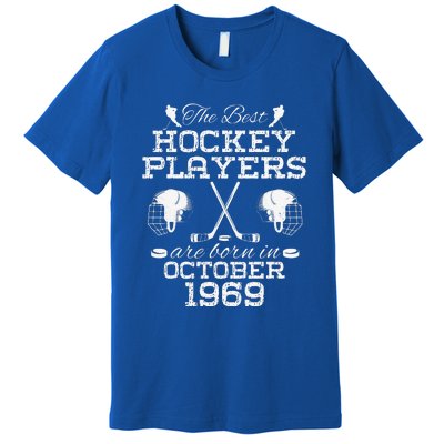 55th Birthday In December 1969 Best Hockey Players Premium T-Shirt