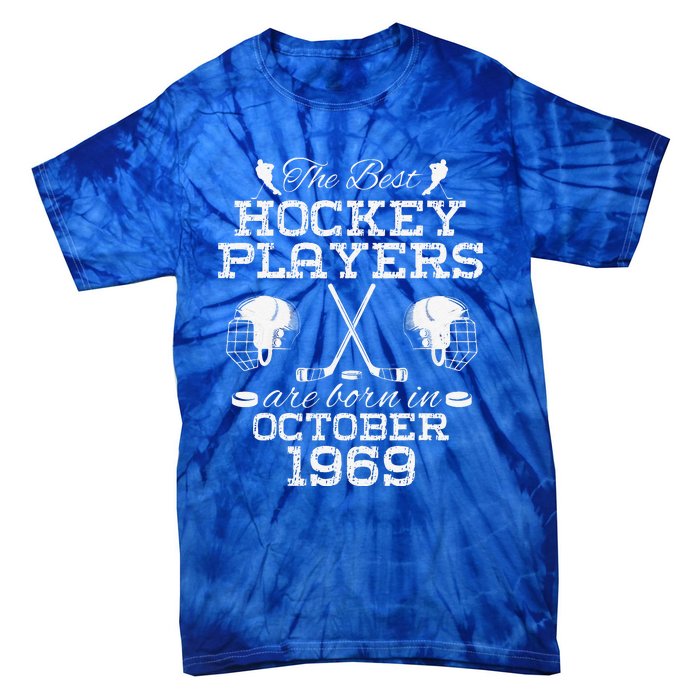 55th Birthday In December 1969 Best Hockey Players Tie-Dye T-Shirt