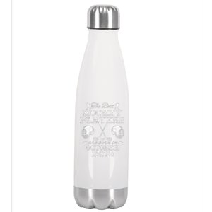 55th Birthday In December 1969 Best Hockey Players Stainless Steel Insulated Water Bottle