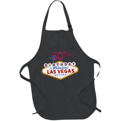 50th Birthday In Las Vegas Classic Sign Apron