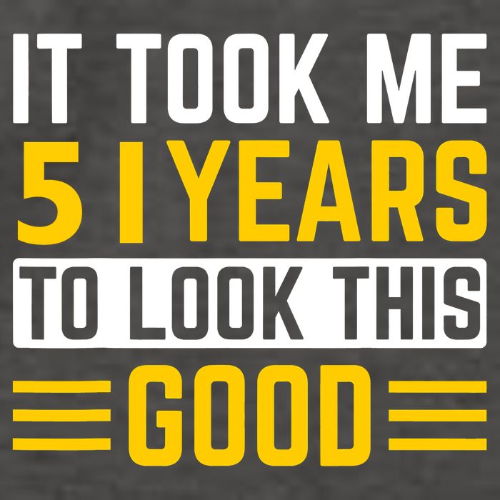 51st Birthday It Took Me 51 Years To Look This Good Vector Backpack