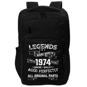 50th Birthday Legends Were Born In 1974 Impact Tech Backpack