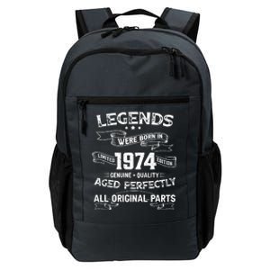 50th Birthday Legends Were Born In 1974 Daily Commute Backpack