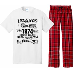 50th Birthday Legends Were Born In 1974 Pajama Set