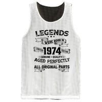 50th Birthday Legends Were Born In 1974 Mesh Reversible Basketball Jersey Tank