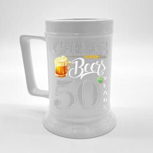 50th Birthday Long Sleeve 50 Cheers Beers Bday Beer Stein