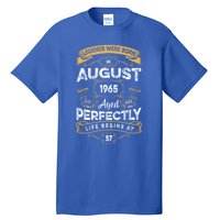 57th Birthday Legends Were Born In August 1965 Gift Tall T-Shirt