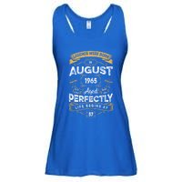 57th Birthday Legends Were Born In August 1965 Gift Ladies Essential Flowy Tank