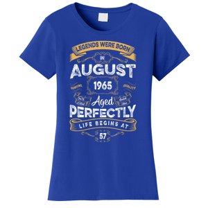 57th Birthday Legends Were Born In August 1965 Gift Women's T-Shirt