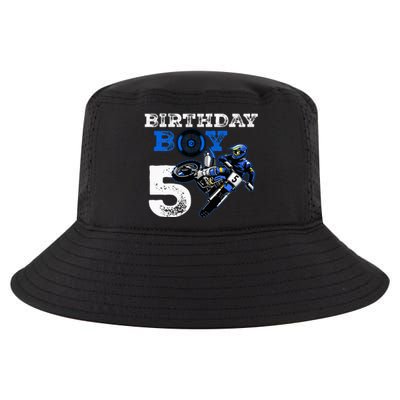 5th Birthday Motocross Mx Dirt Bike 5 Year Old Funny B Day Cool Comfort Performance Bucket Hat