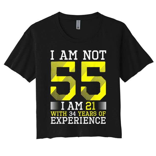 55th Birthday Man Woman 55 Year Old Gift Crop Top