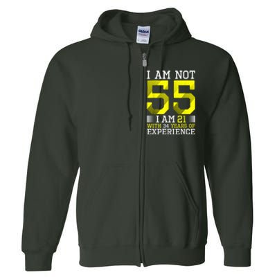 55th Birthday Man Woman 55 Year Old Gift Full Zip Hoodie