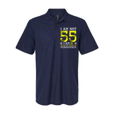 55th Birthday Man Woman 55 Year Old Gift Softstyle Adult Sport Polo