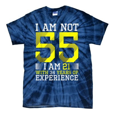 55th Birthday Man Woman 55 Year Old Gift Tie-Dye T-Shirt