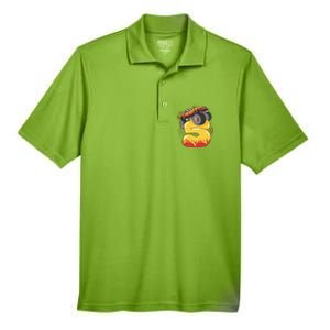 5th Birthday Monster Truck Men's Origin Performance Piqué Polo