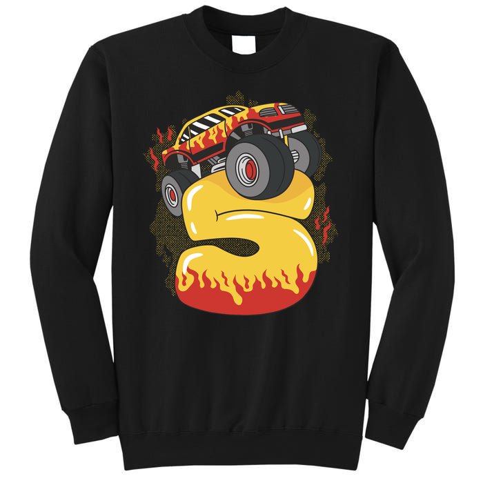 5th Birthday Monster Truck Sweatshirt