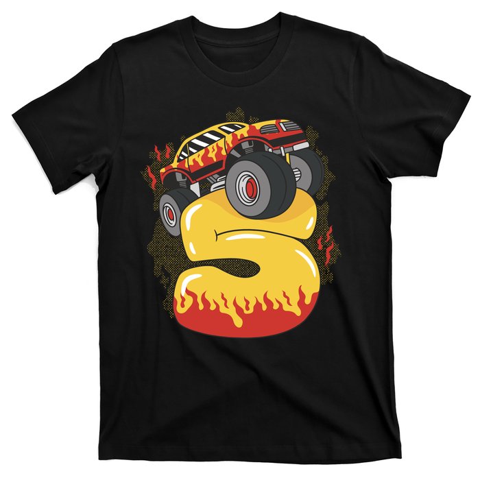 5th Birthday Monster Truck T-Shirt