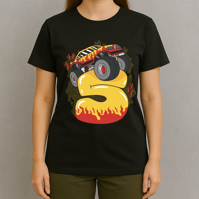 5th Birthday Monster Truck T-Shirt
