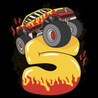 5th Birthday Monster Truck T-Shirt