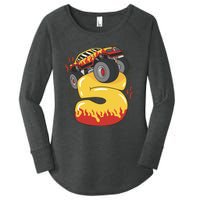 5th Birthday Monster Truck Women's Perfect Tri Tunic Long Sleeve Shirt