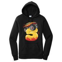 5th Birthday Monster Truck Women's Pullover Hoodie