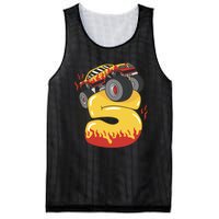 5th Birthday Monster Truck Mesh Reversible Basketball Jersey Tank