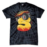 5th Birthday Monster Truck Tie-Dye T-Shirt